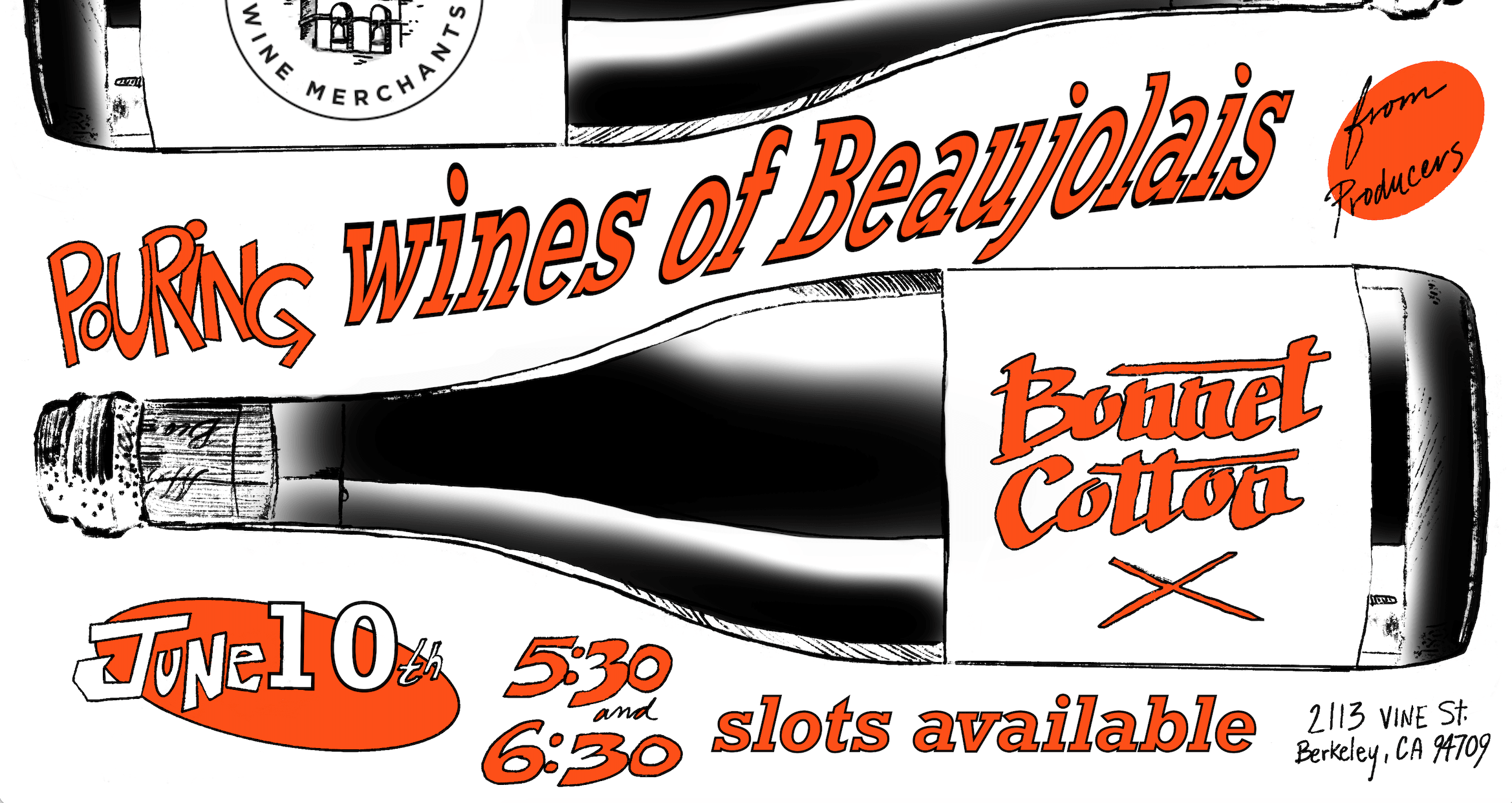 Beaujolais Wine Event @ Vine Street June 10th - Vintage Berkeley 